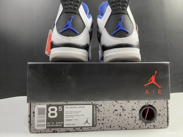 Rep Onekick Motorsports Jordan (2017) Retro 4 308497-117 0805